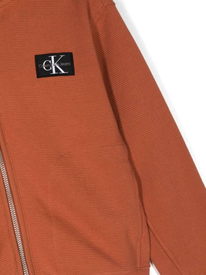 Calvin Klein Kids Jack met capuchon Oranje
