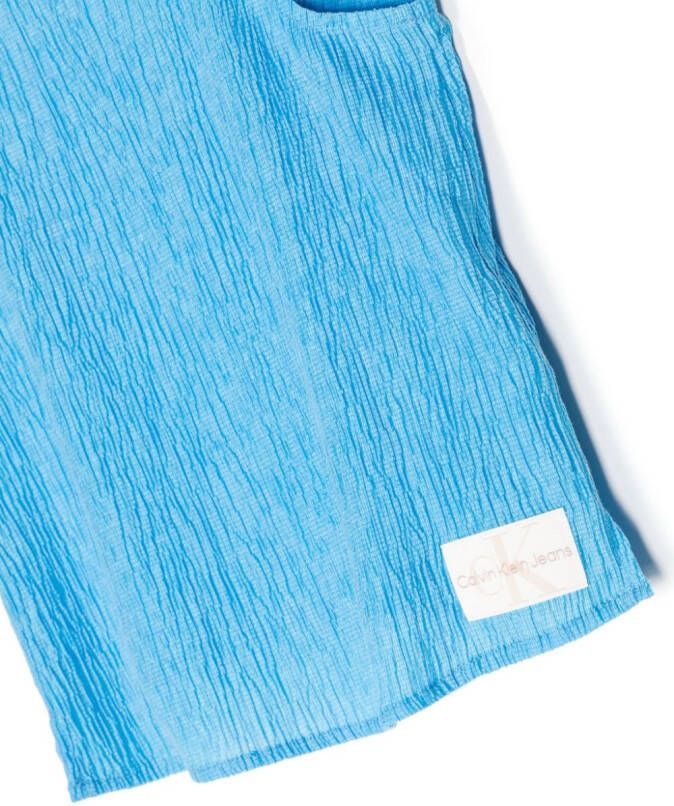 Calvin Klein Kids Tanktop met logopatch Blauw