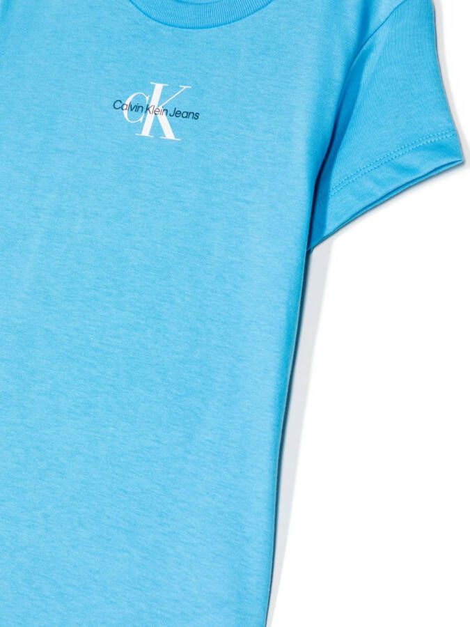 Calvin Klein Kids T-shirt met logoprint Blauw