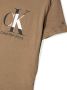 Calvin Klein Kids T-shirt met logoprint Bruin - Thumbnail 3