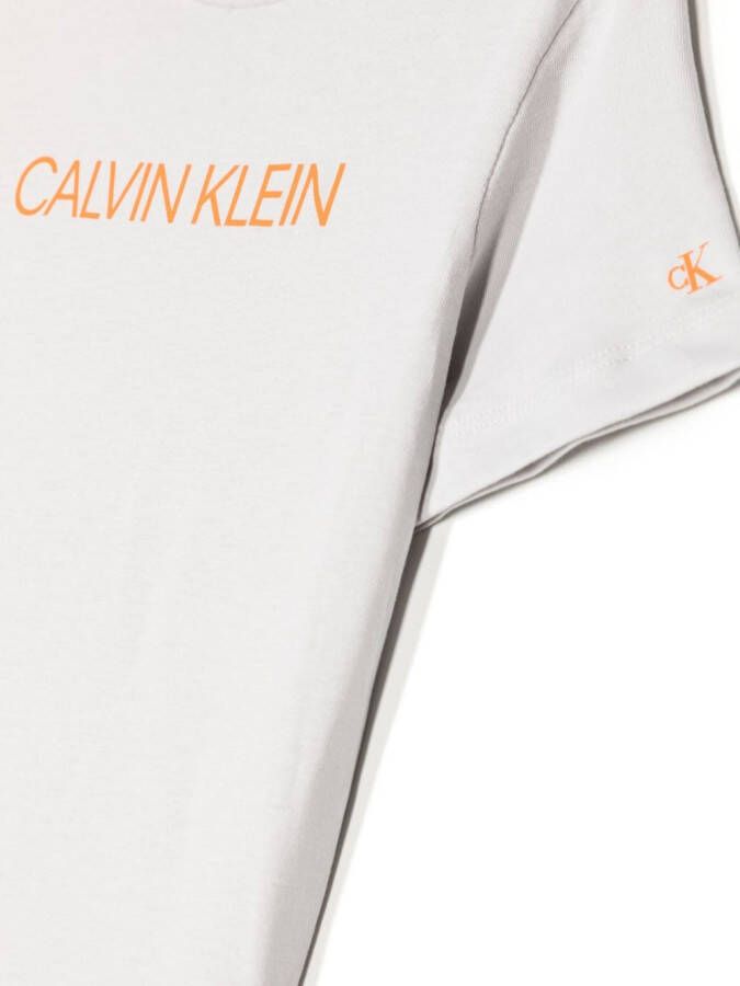 Calvin Klein Kids T-shirt met logoprint Grijs