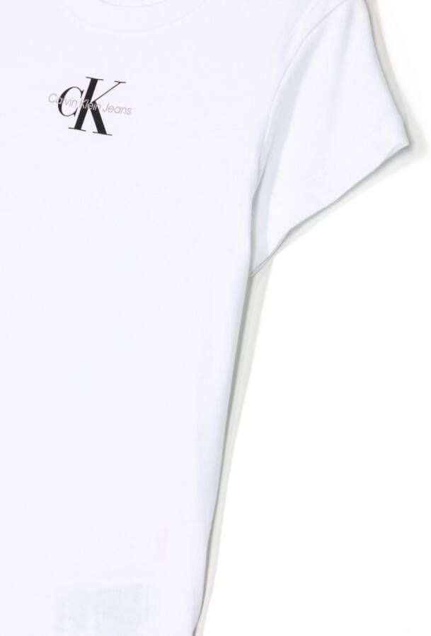 Calvin Klein Kids T-shirt met logoprint Wit