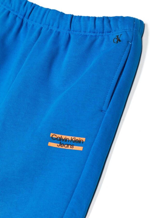 Calvin Klein Kids Trainingsshorts met logoprint Blauw