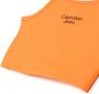 Calvin Klein Kids Tanktop met logoprint Oranje - Thumbnail 3