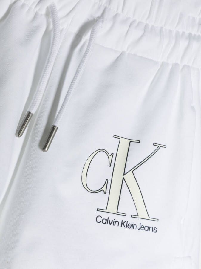 Calvin Klein Kids Shorts met logoprint Wit