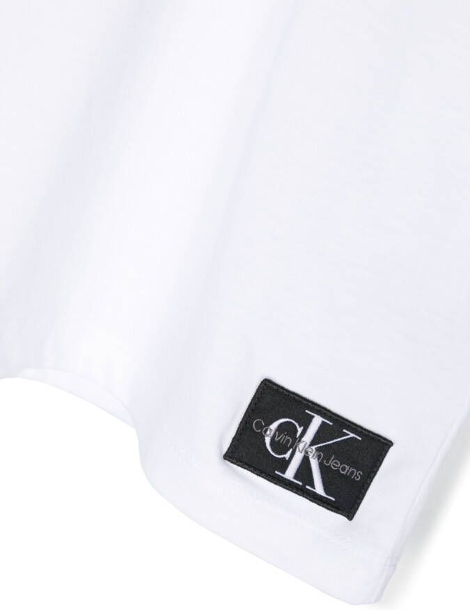 Calvin Klein Kids T-shirt met logoprint Wit