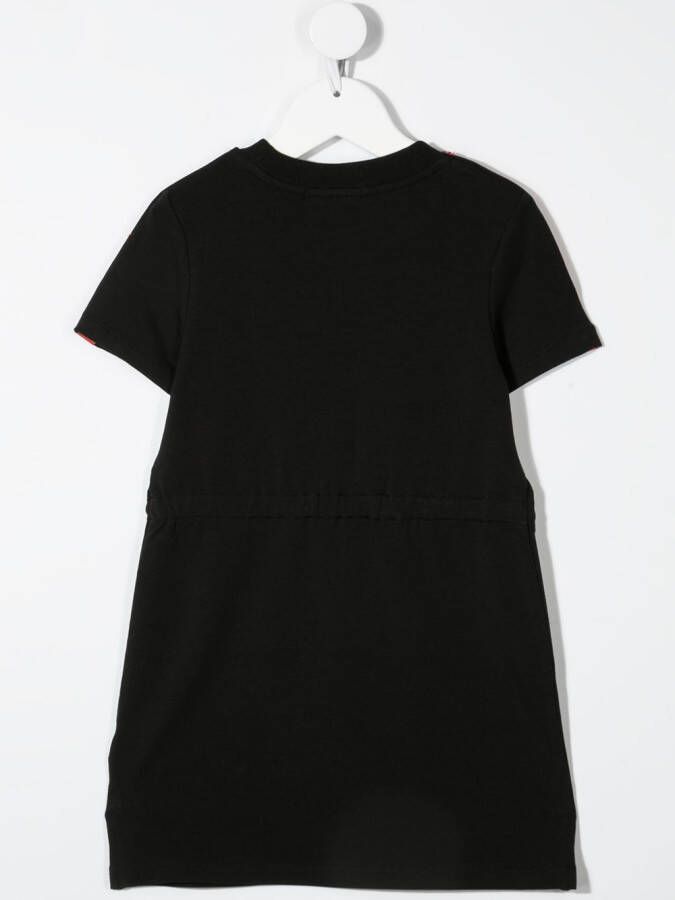 Calvin Klein Kids Mini-jurk met trekkoord Zwart