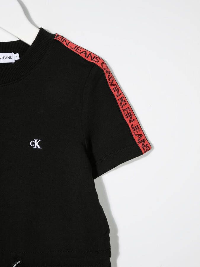 Calvin Klein Kids Mini-jurk met trekkoord Zwart