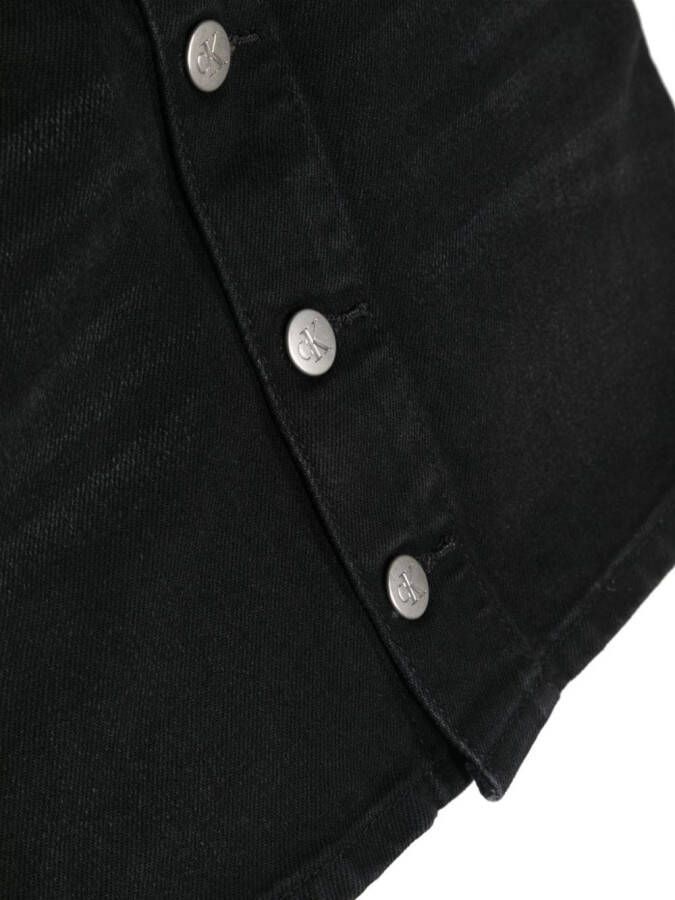 Calvin Klein Kids Mini-rok met geborduurd logo Zwart