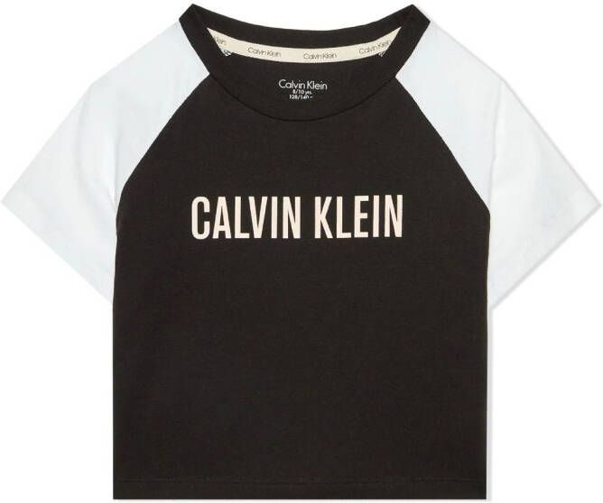 Calvin Klein Kids Pyjamashorts met logoprint Beige