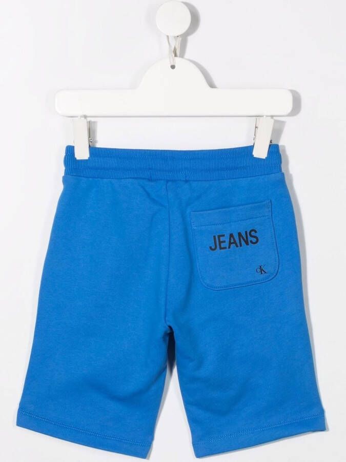 Calvin Klein Kids Shorts met trekkoord Blauw