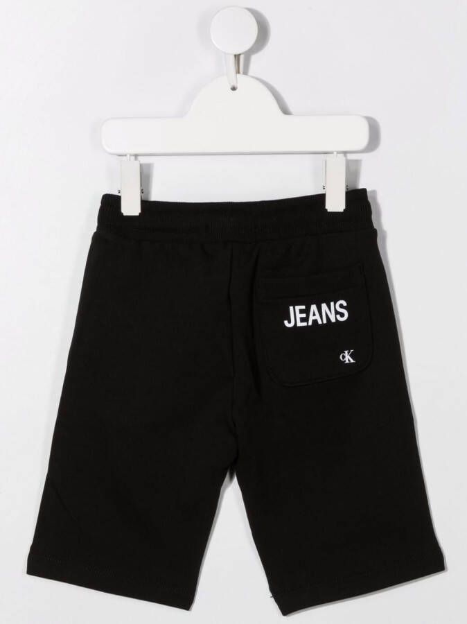 Calvin Klein Kids Shorts met trekkoord Zwart