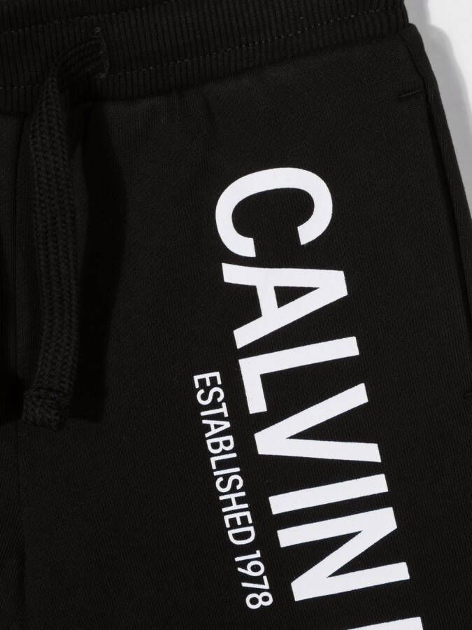 Calvin Klein Kids Shorts met trekkoord Zwart