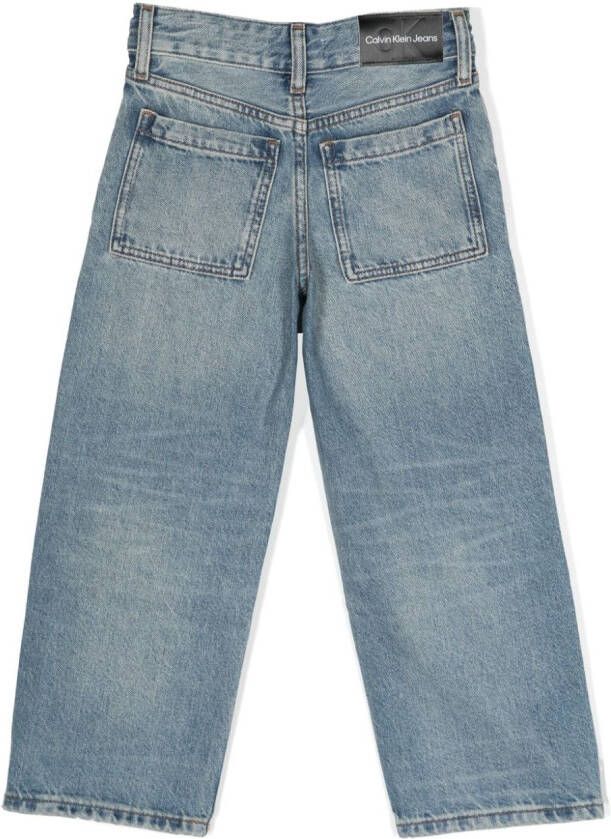 Calvin Klein Kids Straight broek Blauw
