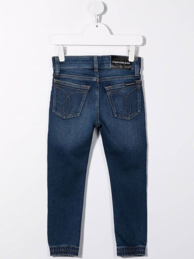 Calvin Klein Kids Straight broek Blauw