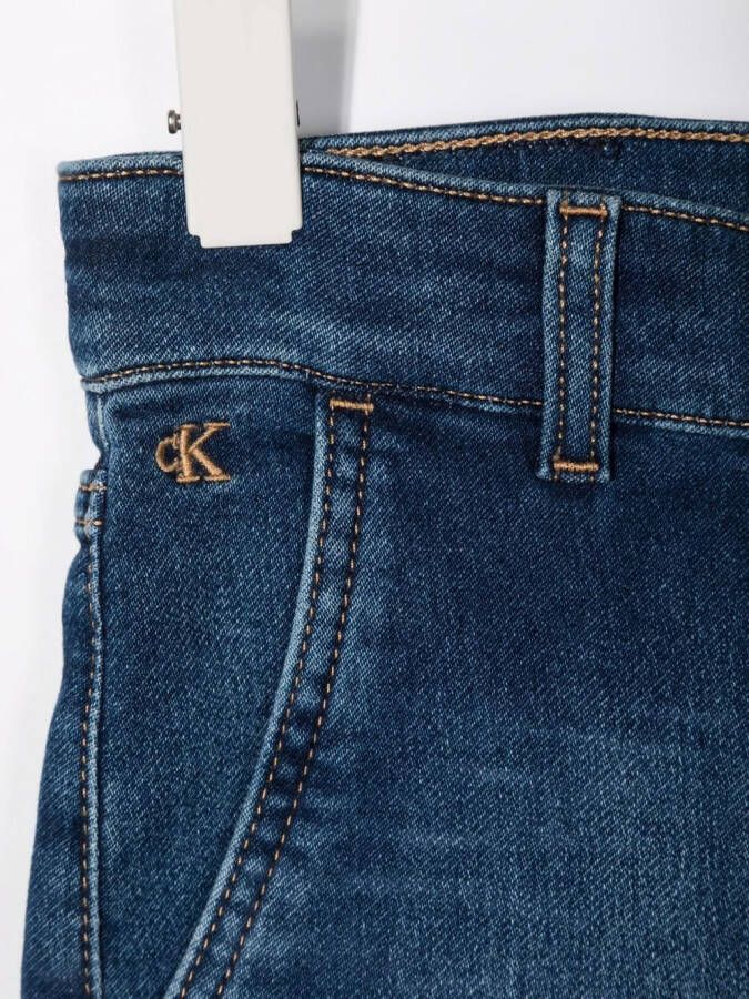 Calvin Klein Kids Straight broek Blauw
