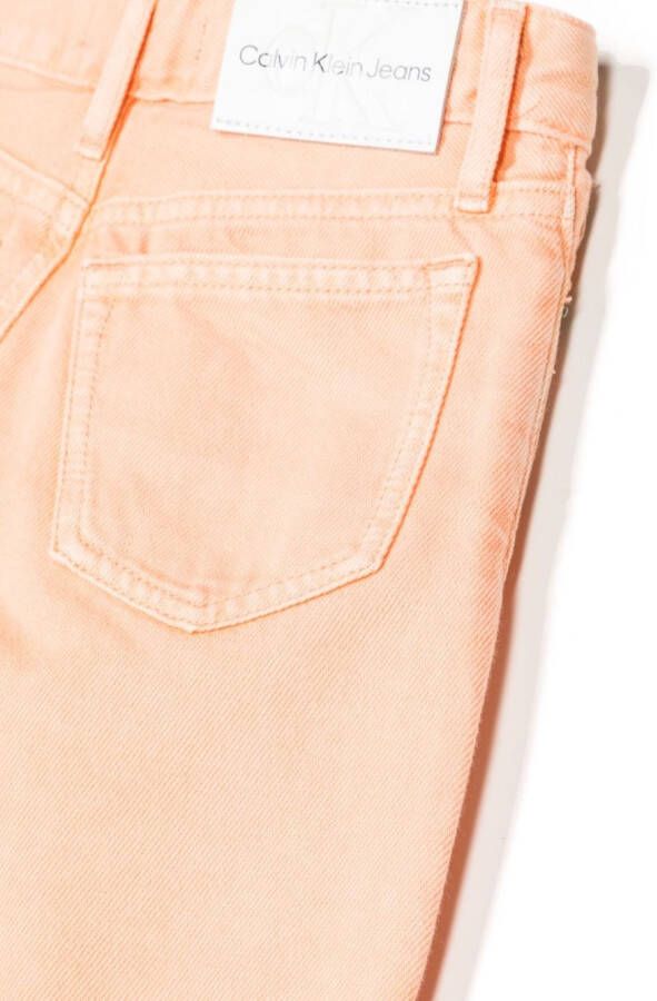 Calvin Klein Kids Straight broek Oranje