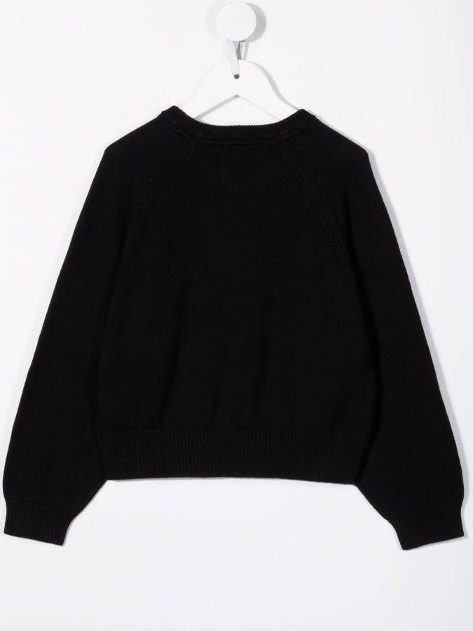 Calvin Klein Kids Sweater met logo Zwart
