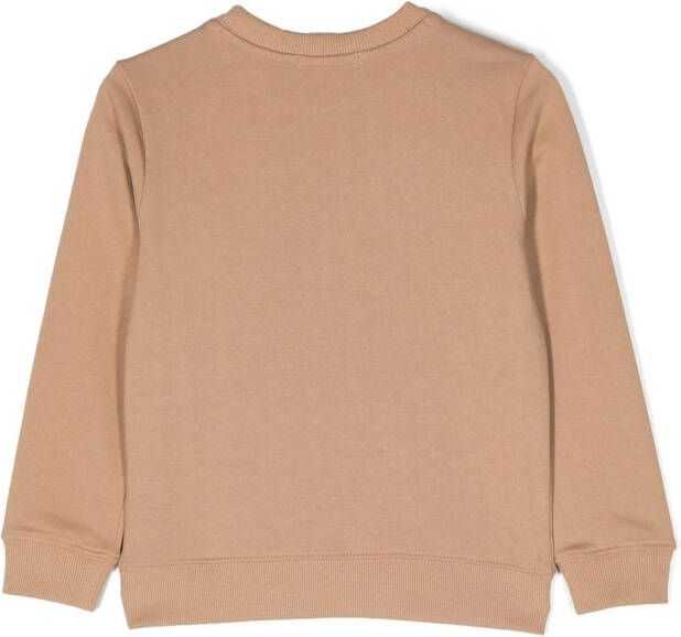 Calvin Klein Kids Sweater met logoprint Beige