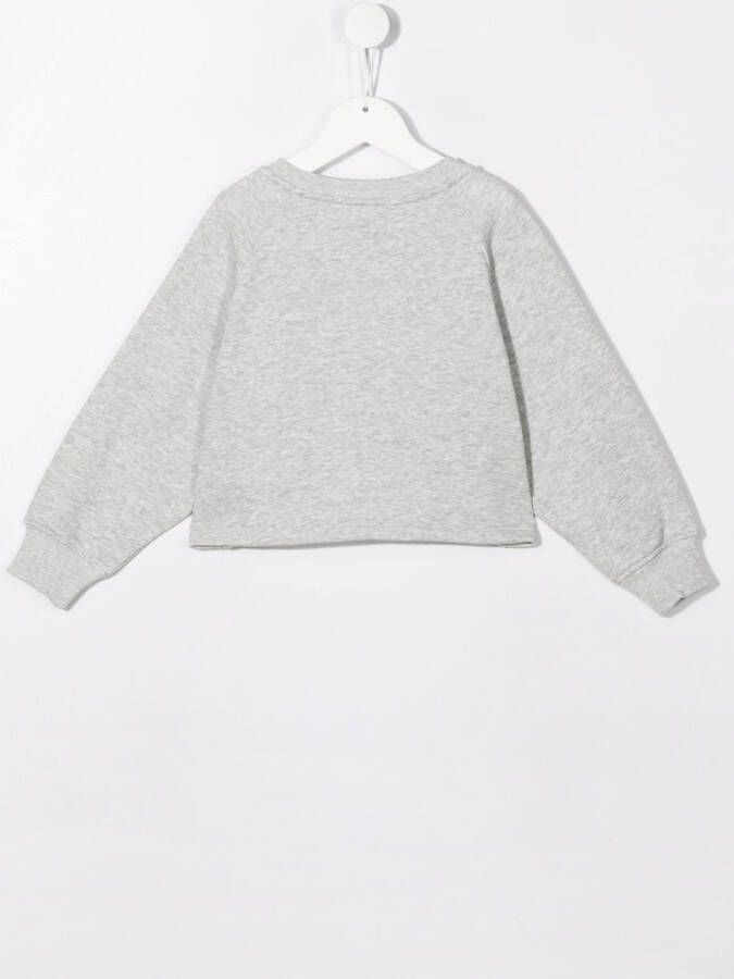 Calvin Klein Kids Sweater met logoprint Grijs