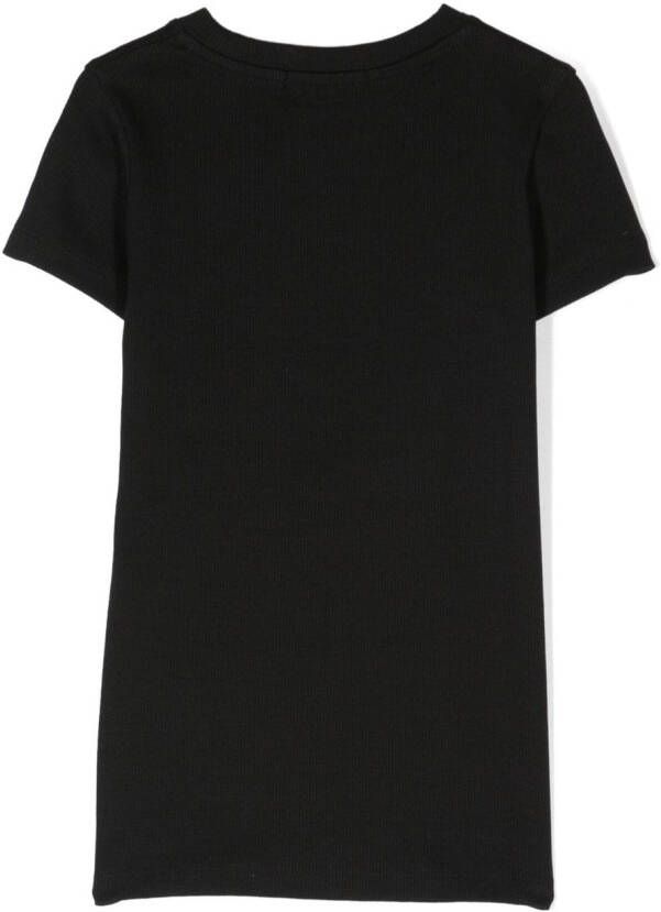 Calvin Klein Kids T-shirt met logopatch Zwart