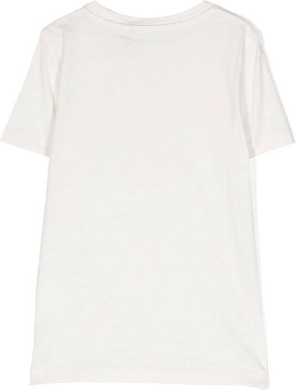 Calvin Klein Kids T-shirt met logoprint Beige