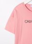 Calvin Klein Kids T-shirt met logoprint Roze - Thumbnail 3