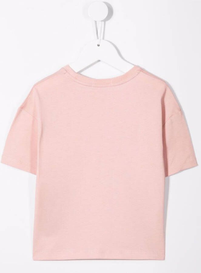 Calvin Klein Kids T-shirt met logoprint Roze