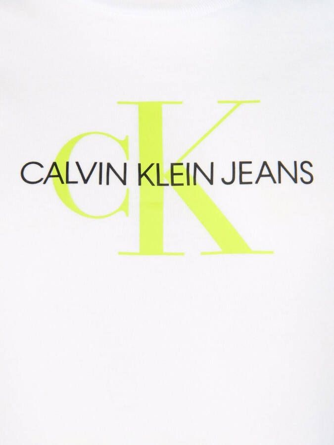 Calvin Klein Kids T-shirt met logoprint Wit
