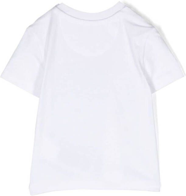 Calvin Klein Kids T-shirt van stretch-katoen Wit