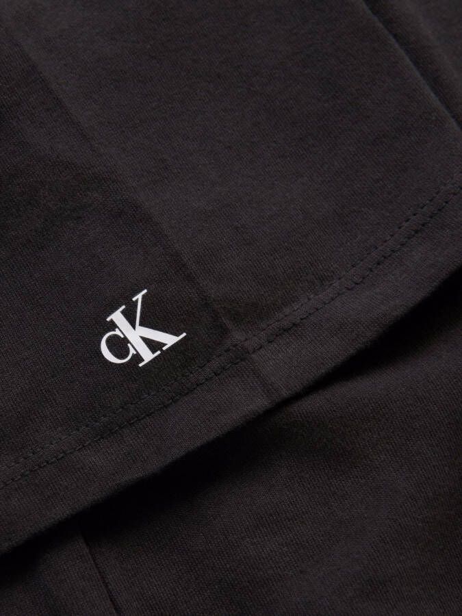 Calvin Klein Kids T-shirt met logoprint Zwart