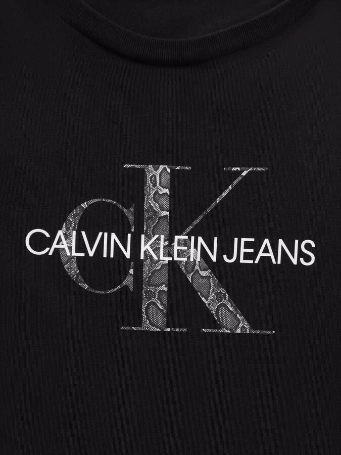 Calvin Klein Kids T-shirtjurk met korte mouwen Zwart