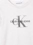 Calvin Klein Kids T-shirtjurk met logoprint Beige - Thumbnail 3