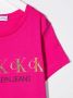 Calvin Klein Kids T-shirtjurk met logoprint Roze - Thumbnail 3
