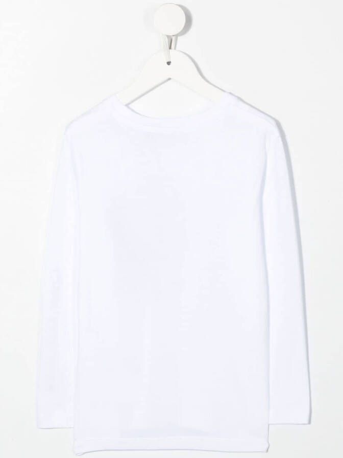 Calvin Klein Kids Top met logoprint Wit