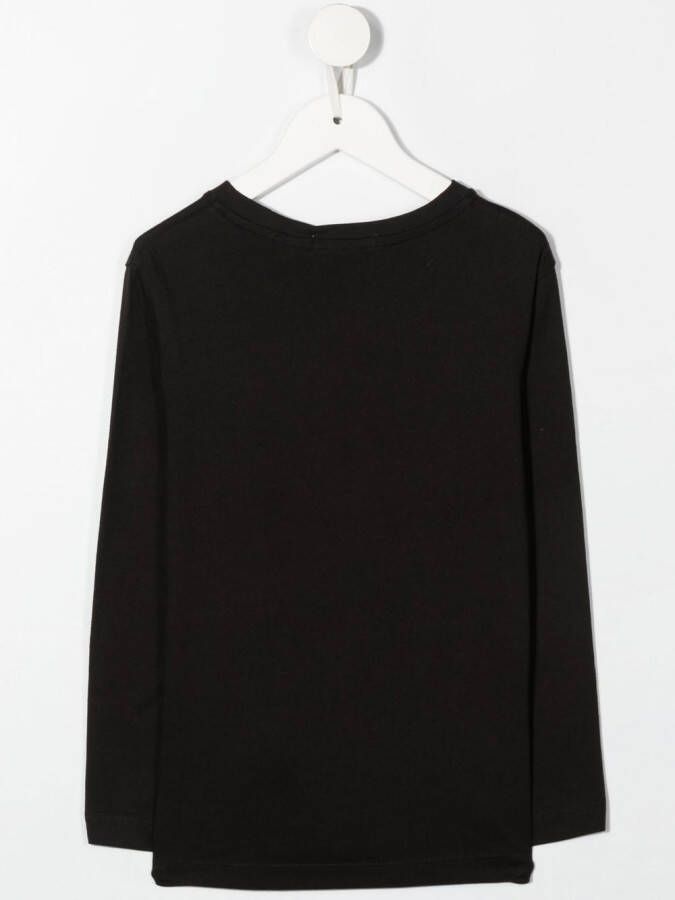 Calvin Klein Kids Top met logoprint Zwart