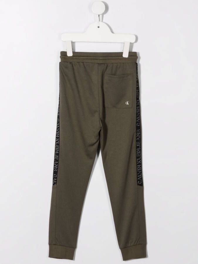 Calvin Klein Kids Trainingsbroek met logoband Groen