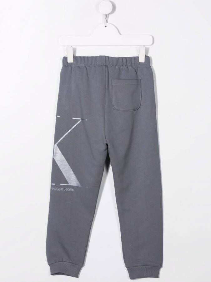 Calvin Klein Kids Trainingsbroek met logoprint Grijs