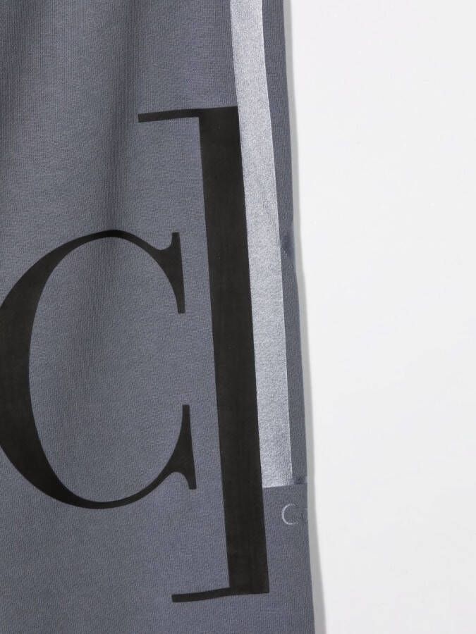 Calvin Klein Kids Trainingsbroek met logoprint Grijs