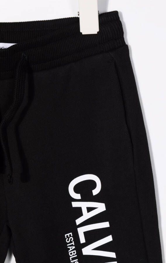 Calvin Klein Kids Trainingsbroek met logoprint Zwart
