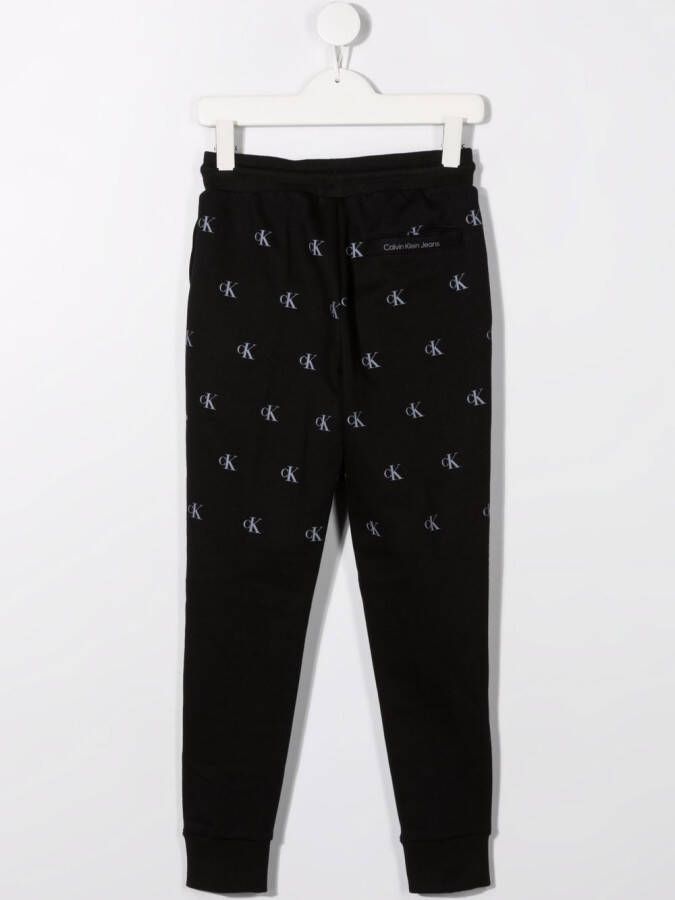 Calvin Klein Kids Trainingsbroek met logoprint Zwart