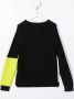 Calvin Klein Kids Trui met colourblocking Zwart - Thumbnail 2