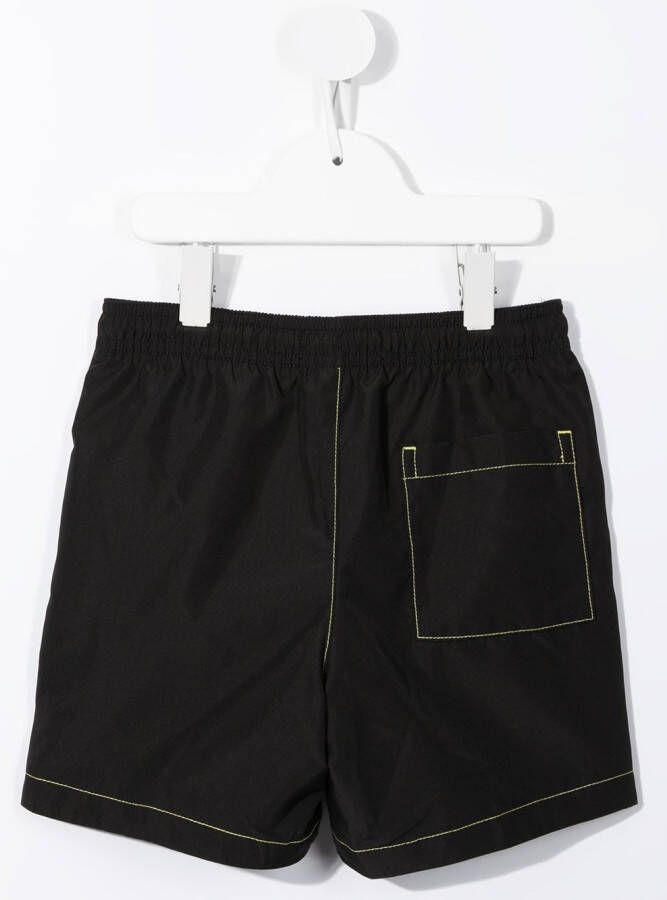 Calvin Klein Kids Zwembroek met logoprint Zwart