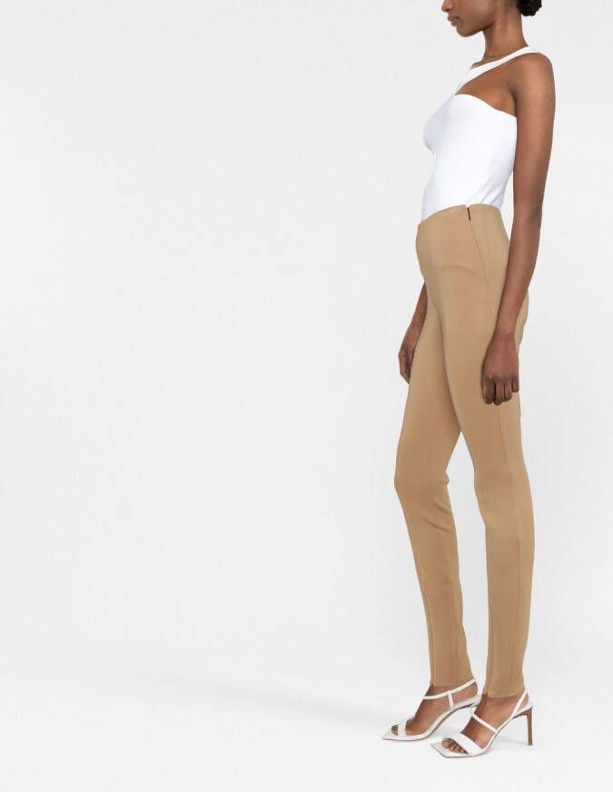 Calvin Klein Legging met geborduurd logo Beige