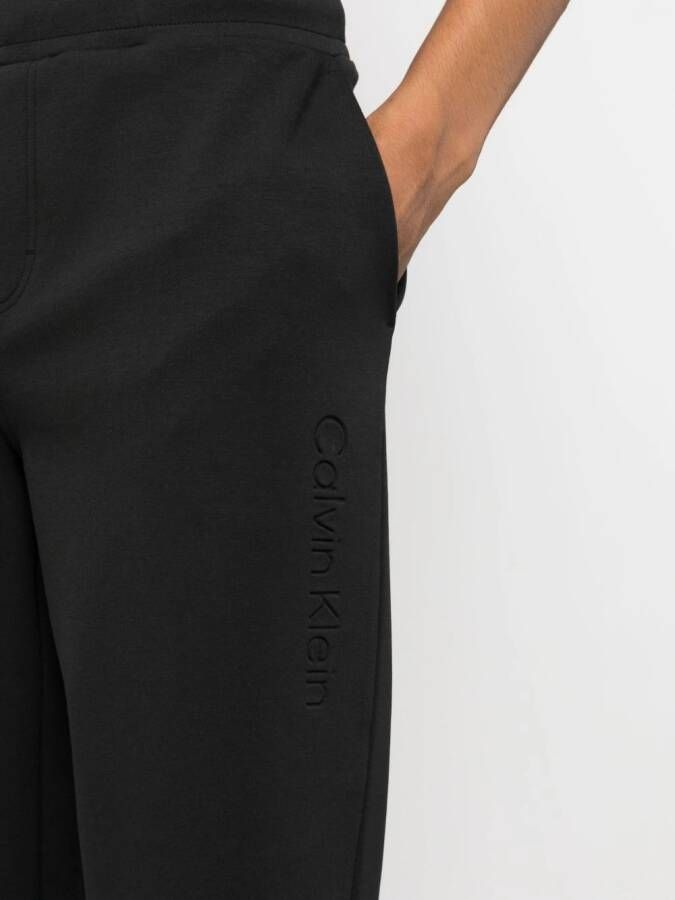 Calvin Klein Trainingsbroek met logo-reliëf Zwart