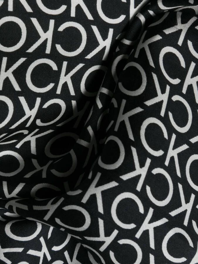 Calvin Klein Zijden sjaal Zwart