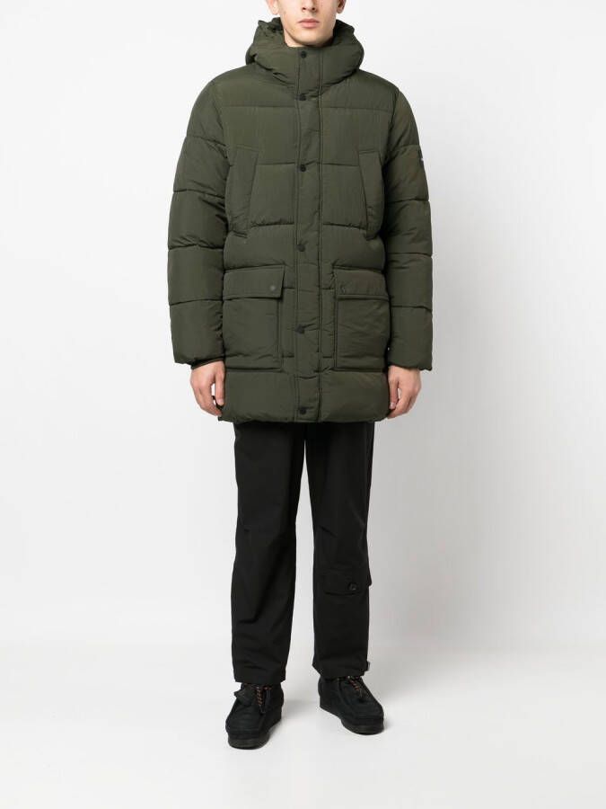 Calvin Klein Donsjas met capuchon Groen