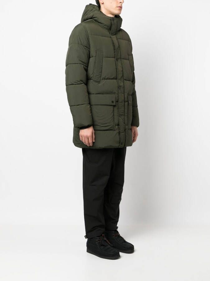 Calvin Klein Donsjas met capuchon Groen