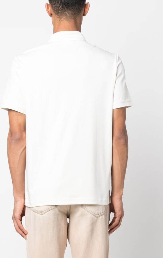 Calvin Klein Jersey poloshirt met logoband Beige