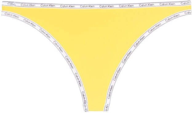 Calvin Klein Bikinislip met logoprint Geel
